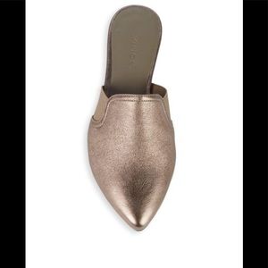 Vince Nadette Metallic leather mules, size 9,new
